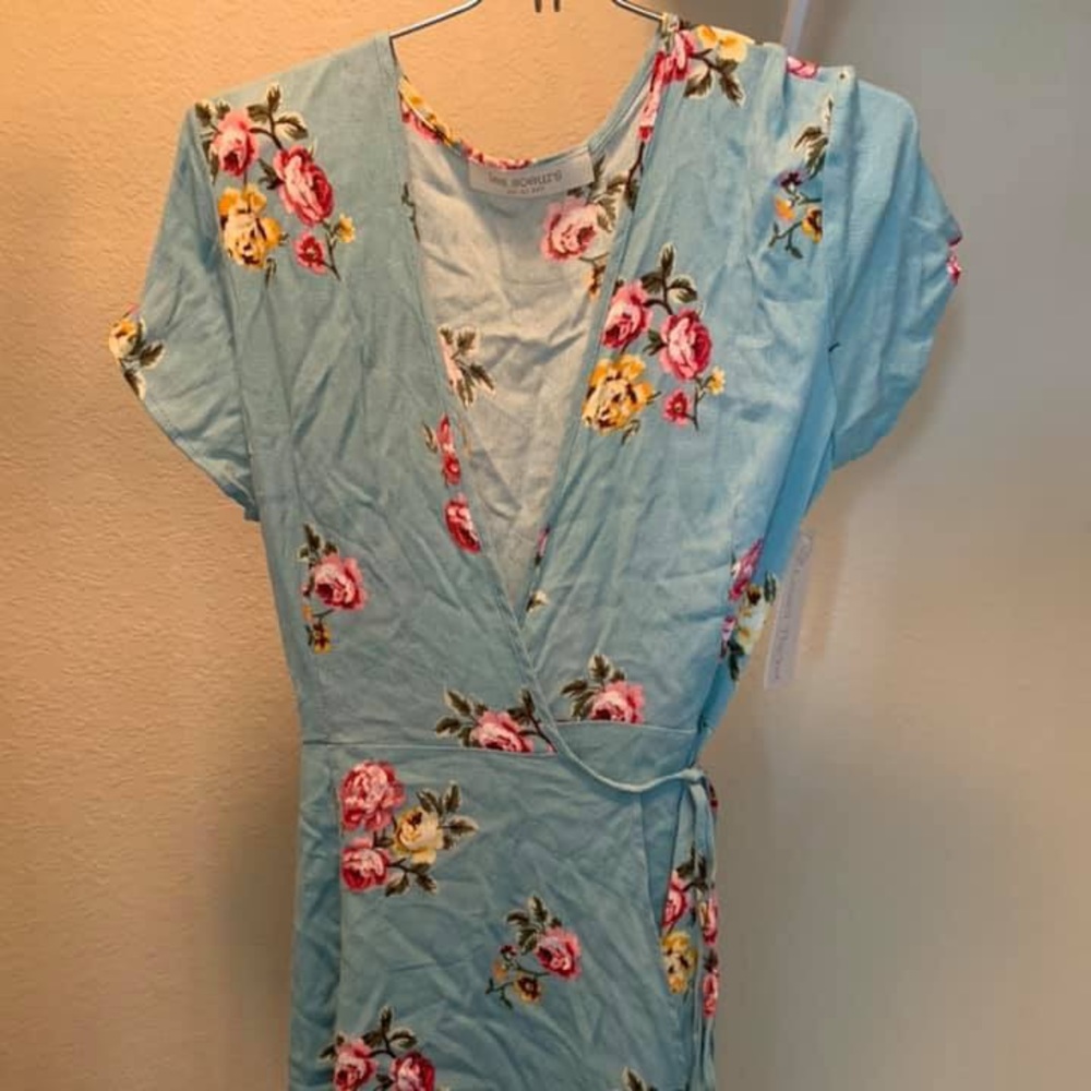 Floral wrap dress